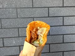 -小红车炸蛋葱油饼