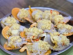 蒜蓉粉丝蒸扇贝-贞姨美食·老字号海鲜大排档