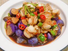 紫山茄拌扇贝-味莊·青岛菜(云霄路店)