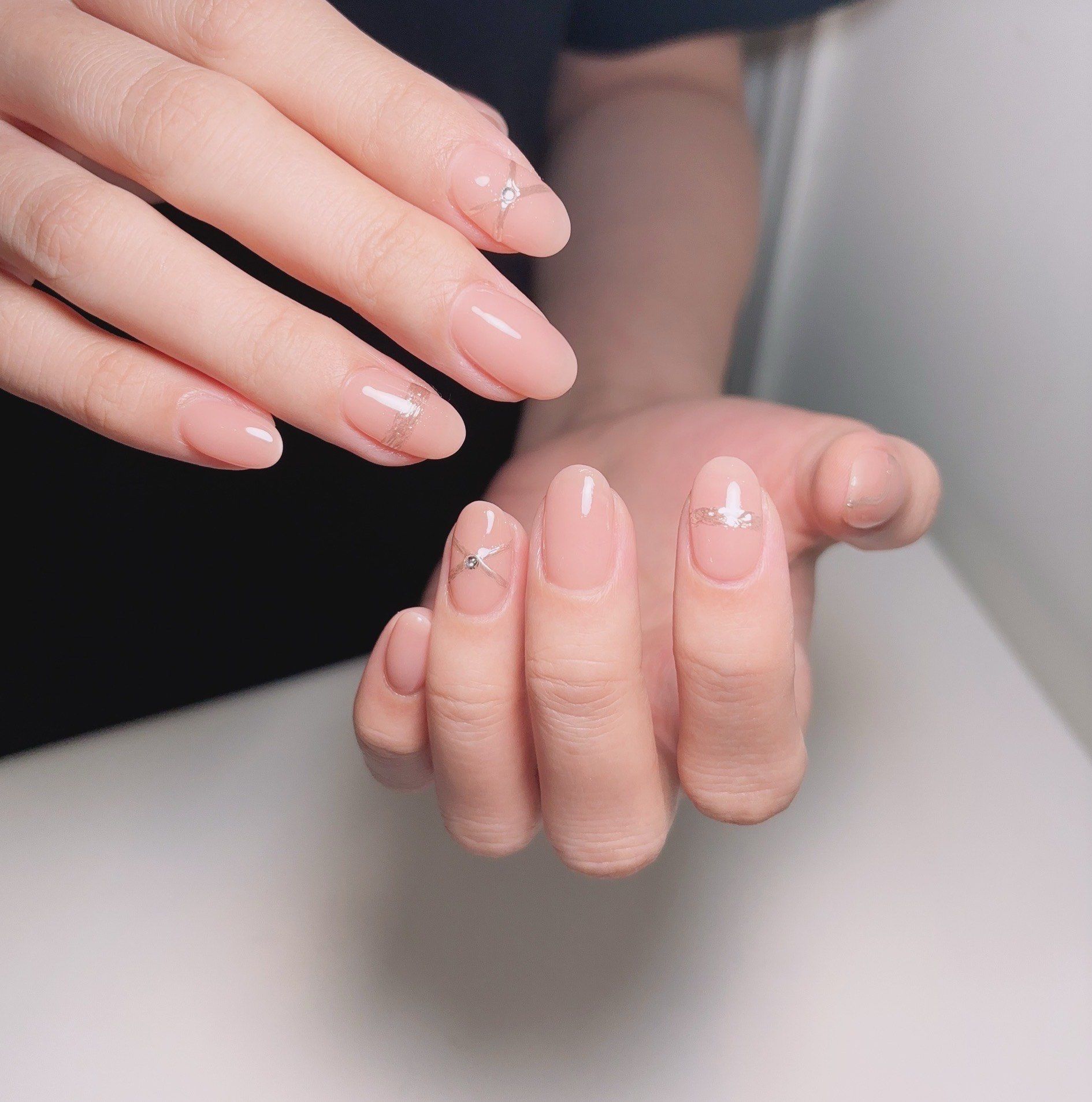 裸色美甲 简约干净 适合上班族 平时搭衣