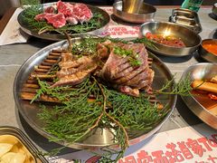 -草家酱蟹炭火烤肉店(珲春南路一店)