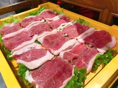 手切精选羊筋肉-京门老爆三·铜锅涮肉 爆肚(望京店)