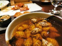 古越陈酿煮花螺-杭州西子湖四季酒店·金沙厅