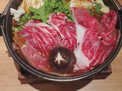 雪花牛肉寿喜锅-隐泉之语日式料理(王府中环店)