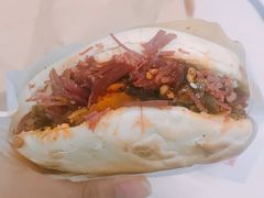 腊牛肉夹馍-清真马乐贝腊牛肉蛋黄菜夹馍(马蓉洒金桥店)