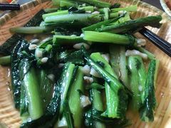 蒜蓉炒青菜-花悦农庄 | 烧鸡·竹筒饭(沙迳高沙温泉香溪堡店)