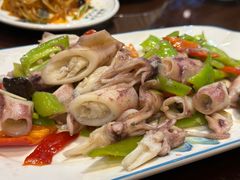 辣炒管烧-姜家味锅贴小海鲜