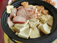 火盆豆腐-北京龙庆四季香农家饭庄·灶台鱼·碳烤虹鳟鱼(龙庆峡店)