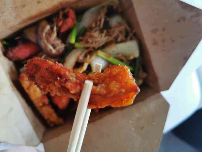 左炸右拌·炸串拌饼(浦建路店)-"盲点的外卖!味道倒是还可以!