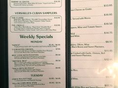 菜单-Versailles Restaurant Cuban Cuisine