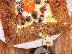 鸡蛋蘑菇熏肉荞麦可丽饼-RAC BAR(安福路店)