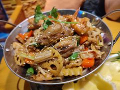 大虾鸡翅-民食香·腊排骨野生菌美食(木府店)