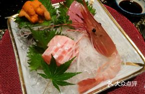 Salmon Belly and Squid Sashimi