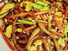 木须炒拨鱼-晋阳饭庄(虎坊桥店)