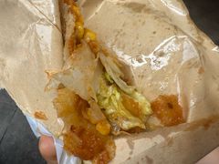 -小红车炸蛋葱油饼