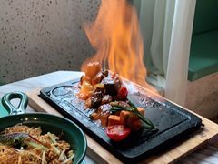 田园澳洲骰子牛肉-蜜桃花开·中西融合菜E&W(南长街店)