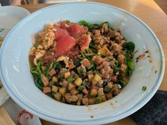 三合一菠菜面-东关吉祥西安腊汁肉夹馍(健德门店)