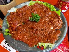 麻辣牛肉-谭鸭血老火锅(慈云寺店)