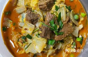 Beef Noodle and Chinese Cabbage Stir-fry