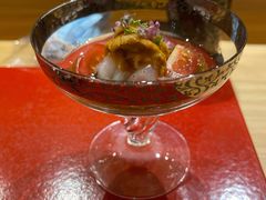 醋拌松叶蟹海胆杯-鮨青(恒基名人购物中心店)