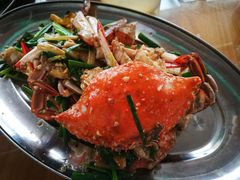 姜葱炒三点蟹-乡味海鲜农家菜·巽寮土窑鸡(地道美食店)