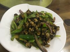 尖椒炒螺肉-叶姐海鲜(棋子湾店)