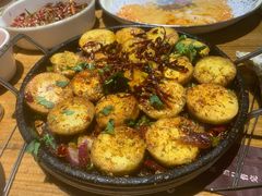 铁板实蛋土豆片-东北小板凳地摊烧烤(泰来街店)