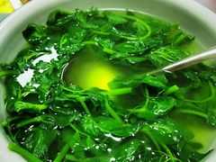 豌豆尖蛋汤-洪霞餐馆