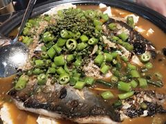 鲜青椒烤鱼-探鱼·鲜青椒爽麻烤鱼(银泰城店)
