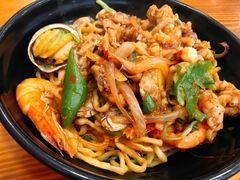 海鲜牛蛙拌面加小鲍鱼-台州老六海鲜面馆(上南总店)