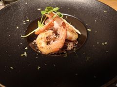 香煎明虾配蟹肉藜麦-锦潼西餐厅