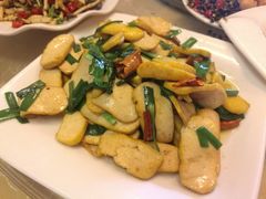 韭菜炒黄豆腐-阳光山水江湖菜馆(西山龙门店)