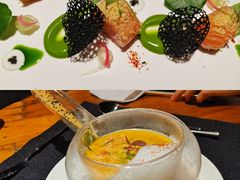 挪威三文鱼配法葱酱汁-AZUL by FUEL蓝色·法式酒馆(琶醍店)