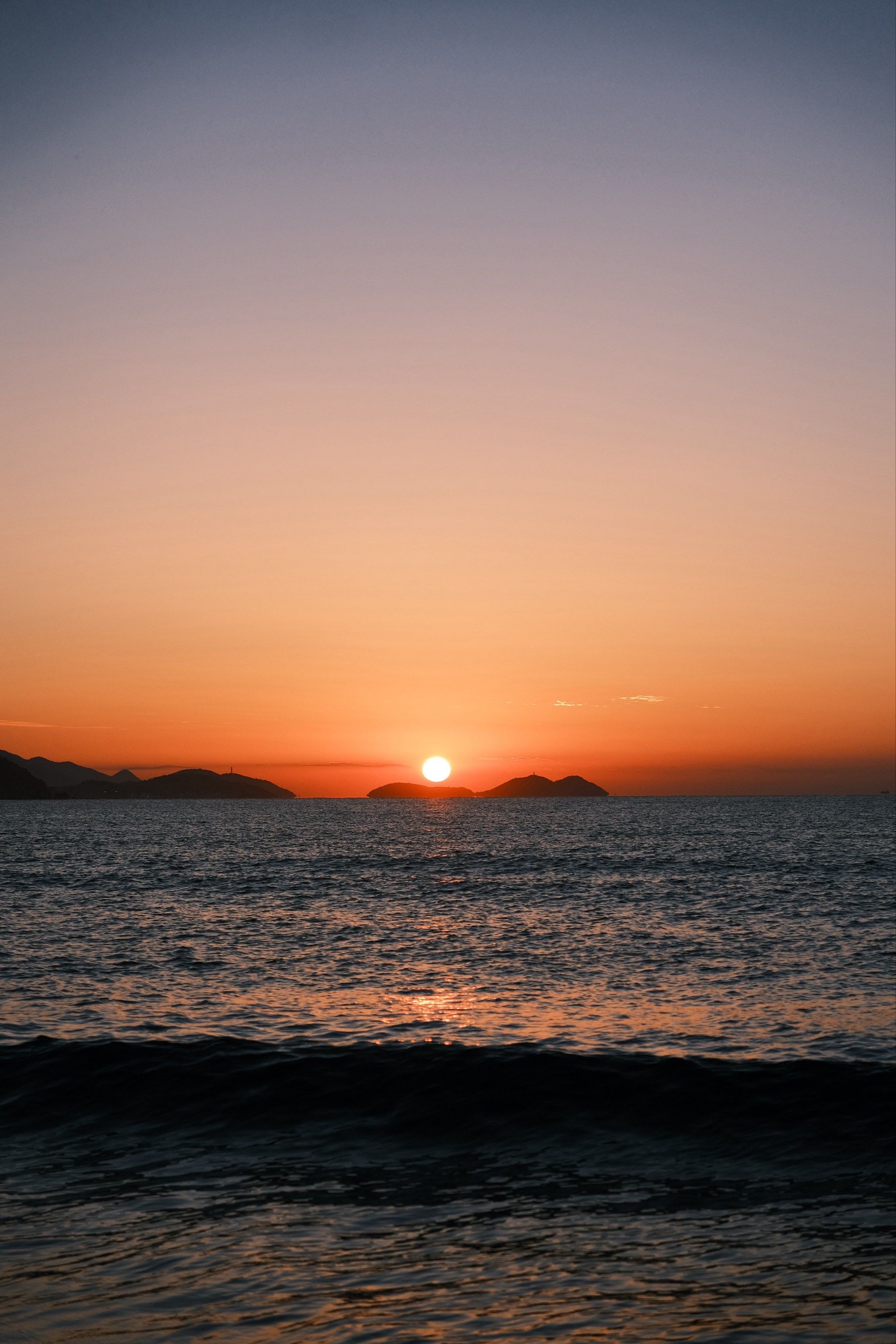 大海日落,温柔了岁月