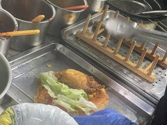 -小红车炸蛋葱油饼