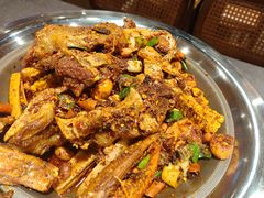 干锅鸡中翅+虾-乔一乔怪味干锅(武侯欢肆店)