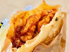 -小红车炸蛋葱油饼