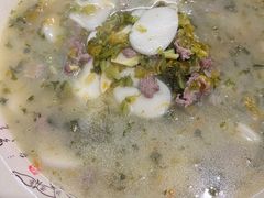 雪菜笋丝鲜牛肉年糕-何永光123鲜牛肉馆(1号店)