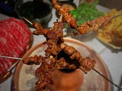 热气羊肉串-京韵胡同·酱香羊蝎子火锅涮肉(长寿路店)