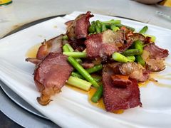 蒜苔炒腊肉-贵州豆腐王(上合店)