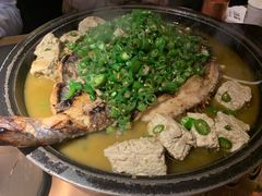 翡翠青椒烤黔鱼-烤匠麻辣烤鱼(环球中心店)