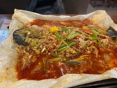 新品纸包鱼-庆峰龙虾烧烤(合肥一店)