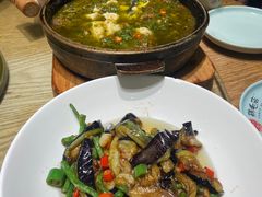 茄子豇豆-鸡毛店·川菜(双楠店)