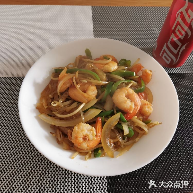 虾仁炒粉丝