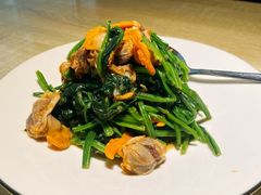菠菜拌毛蛤蜊-味莊·青岛菜(云霄路店)