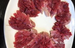 Freshly Sliced Goose Intestine