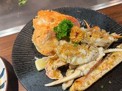 铁板避风塘炒松叶蟹-春田小幸铁板烧(忠义街店)