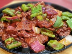 铁板牛柳-北大地皖峰饭馆