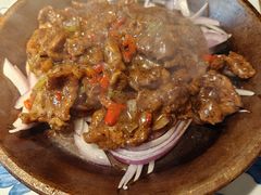 铁板黑椒牛柳-好嫂子酱猪手•农家菜(学院南路店)