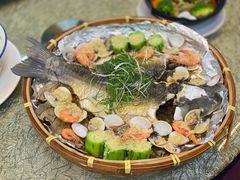 三鲜簸箕鱼-翠粥园